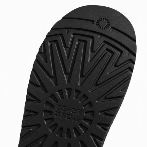 Women's Faux Fur Lined Slip-On SlippersCozy Warm Winter House Shoes~ BLACK - Picture 5 of 6